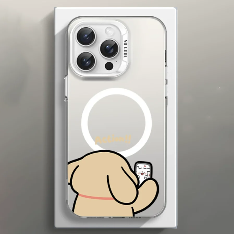 Magnetic Maltese Luxury Phone Case with Magsafe Compatibility