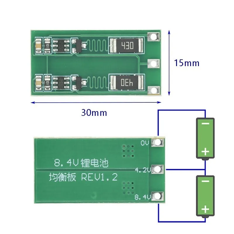 2S 3S 4S Balance Board 8,4 V 12,6 V 16,8 V 18650 Polymer Li-Ion Lithium Batterie Balancer BMS 100mA Ausgewogener Strom – Detail 1