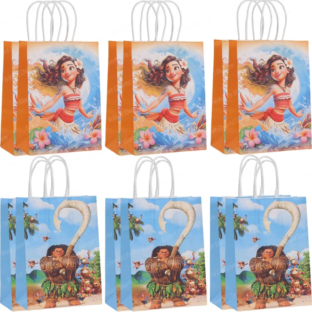 Disney Moana Gift Bags 6/12Pcs candy gift bags,gift bags