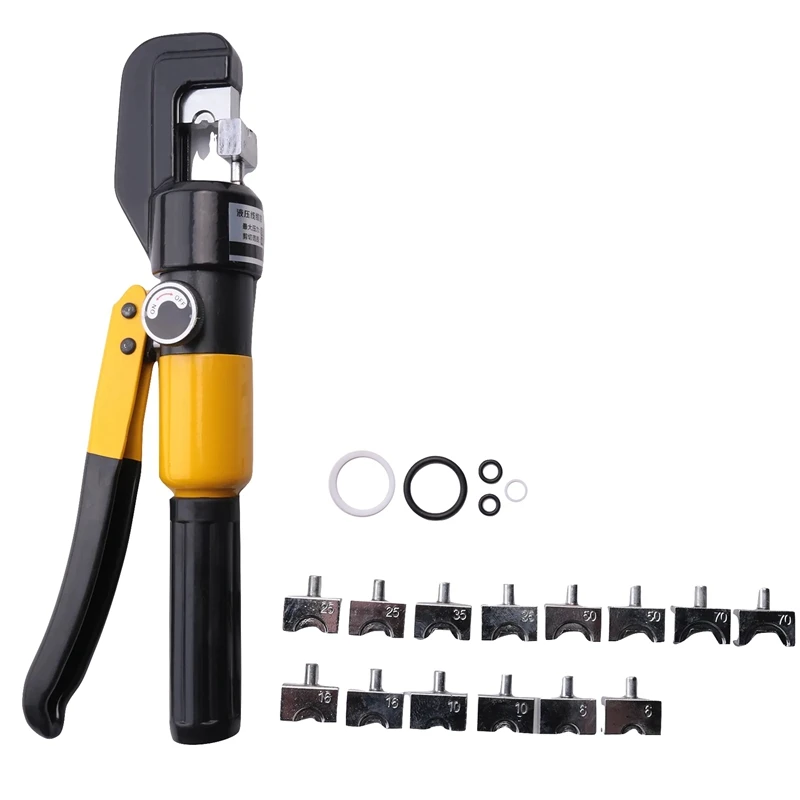 

1 Set Hydraulic Crimp Tool Set 6T Hydraulic Crimp Tool Hydraulic Crimp Tool With 9 Pair Die