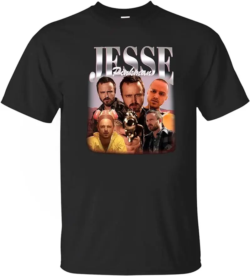 

Винтажная Футболка Джесси Пинкман, удобная цветная футболка в стиле хип-хоп 90-х, графическая футболка в стиле рэппера, подарок, винтажная рубашка из фильма во все тяжкие