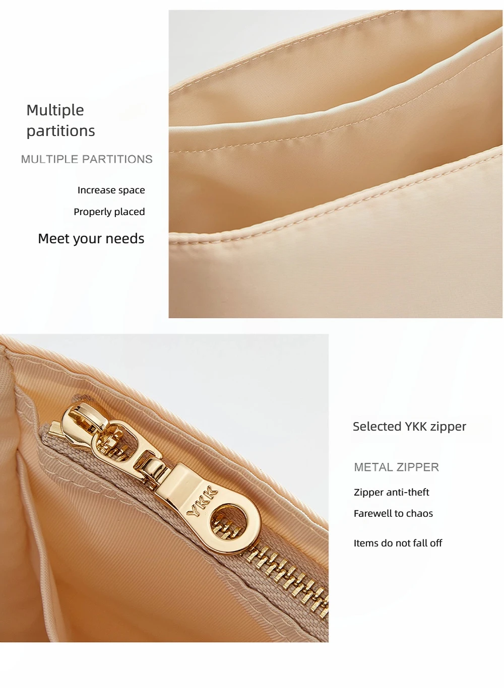 Bag organizer insert for Longchamp bag nylon storage durable bag support storage inner modification bag accessories