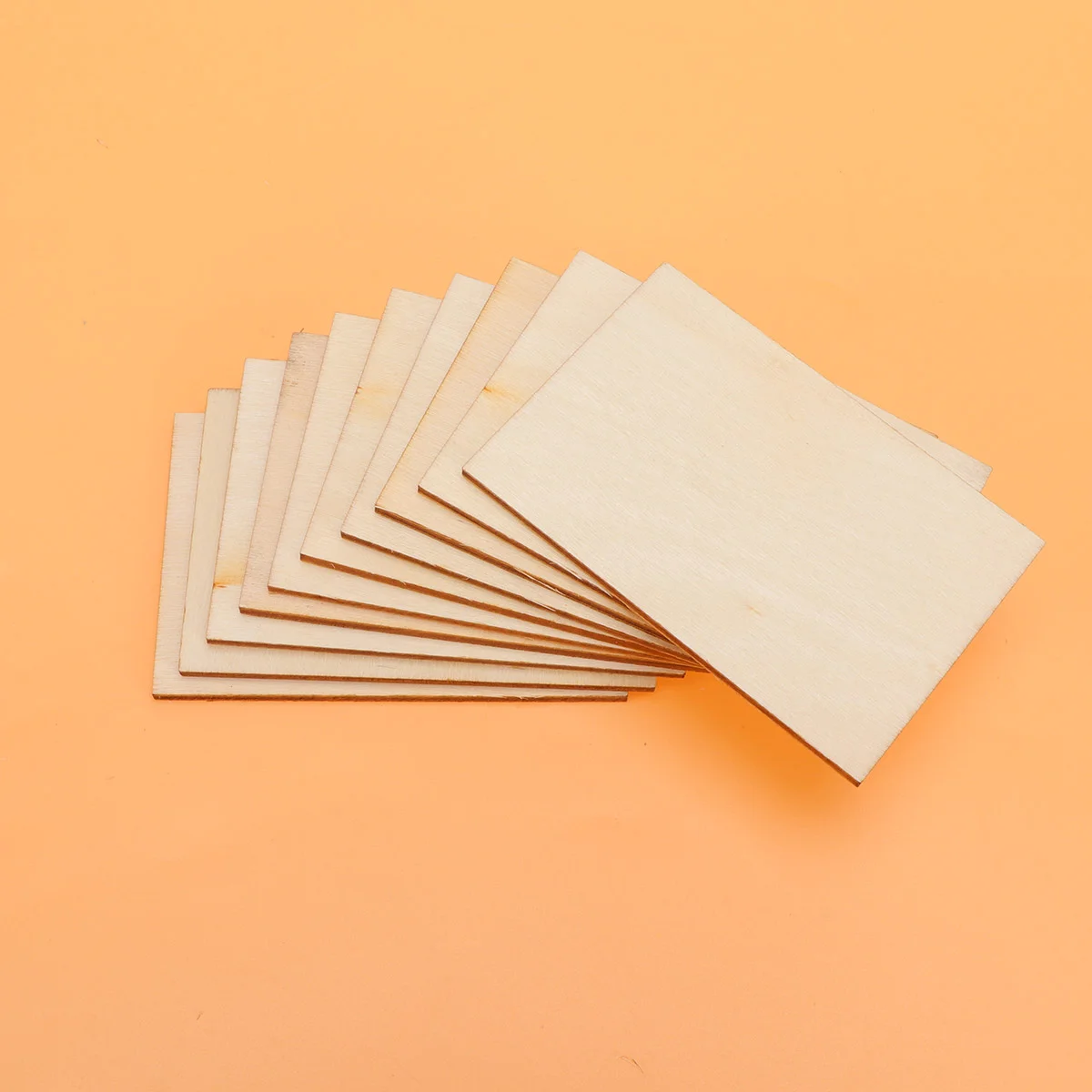 

60pcs Unfinished Wood Pieces Square Blank Wood Natural Slices Wooden Squares Cutouts Shape for DIY Crafts Painting Staining