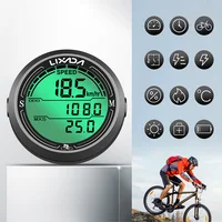 Compteur de vitesse de vélo filaire, étanche, de forme ronde, écran rétroéclairé, odomètre de vélo, ordinateur de vélo 1