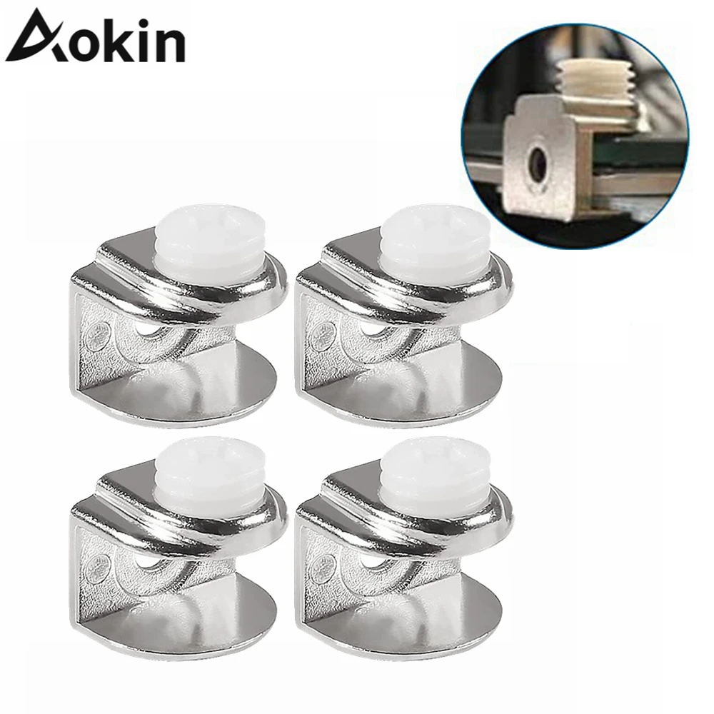 4Pcs 3D Printer Glass Bed Clips Adjustable Stainless Steel Bed Clips Compatible with Ender 3, Ender 3 V2, Ender 3s, Ender 5 Pro 4pcs glass bed clips clamps adjustable for ender 3 pro v2 3s ender 5 cr 10 cr 20 pro cr 10s pro 3d printer heat bed fixed clips