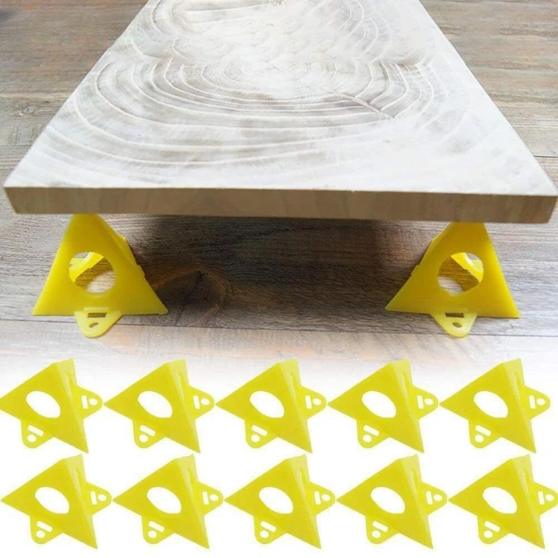 10pcs Painting Stands Mini Paint Stands Tool Triangle Tapered Pads Feet Cabinet Pouring Carpenter Woodworking Accessories painting stands