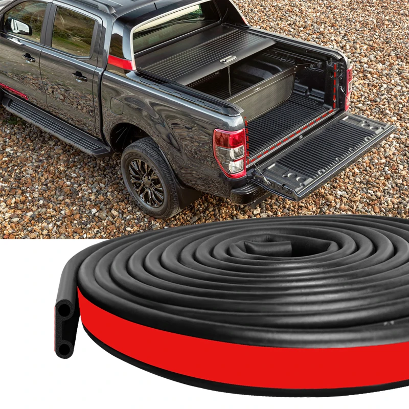 

Universal Car Seal Strip EPDM Rubber Seal Strip with Double-Bulb Tailgate Seal for Car Truck Pickups Boats and RVs