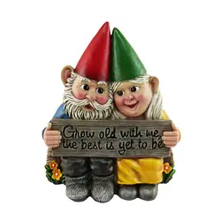 Whimsical Resin Garden Gnome Statue - Playful Dwarfs Figurines for Creative Lawn Decoration (04)