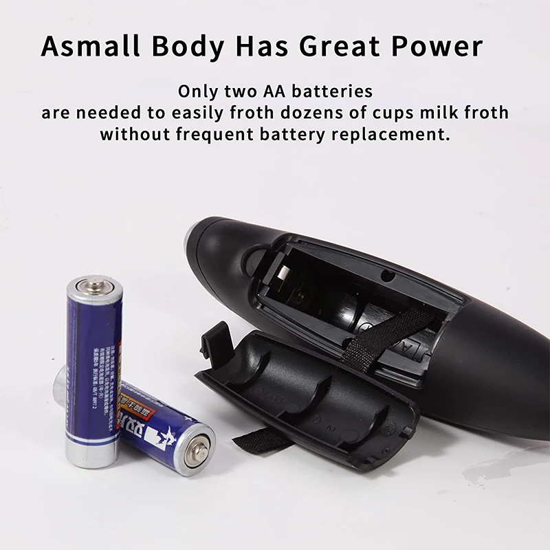 LMETJMA Milk Frother Handheld Electric Foam Maker Coffee Whisk Drink Mixer For Cappuccino Frappe KC0471 Milk Frother