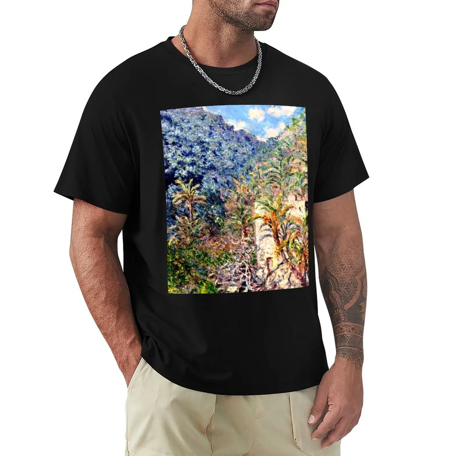 

Monet - Olive Trees and Palm Trees, Sasso Valley T-Shirt customized t shirts shirts graphic tees tshirts for men