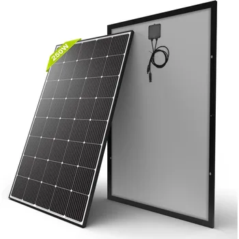 250W Solar Panel Monocrystalline for 12V 24V Norminal System with High-Efficiency Voltage Boost 1