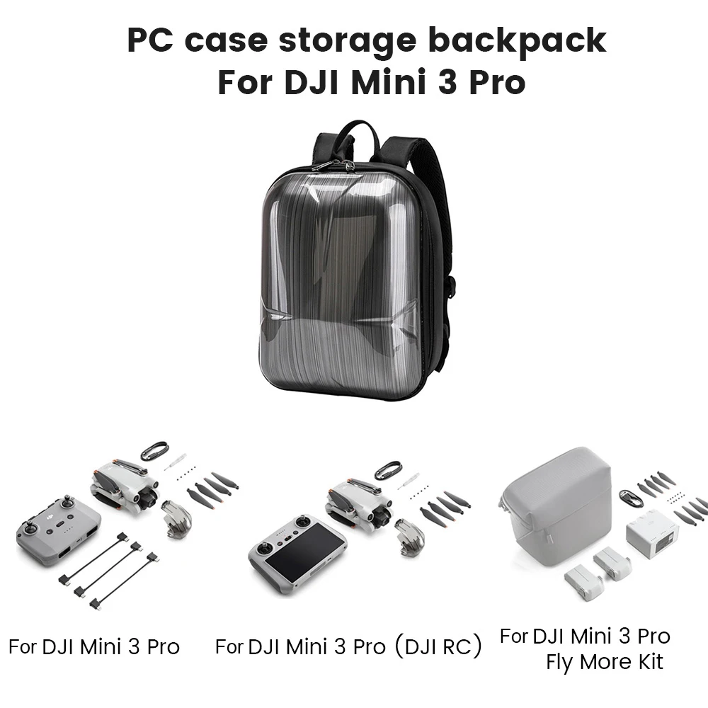 Hard Shell Backpack Portable Storage Bag for Mavic Mini 3 Pro Waterproof Carrying Case Box Package for DJI Mini 3 Accessories