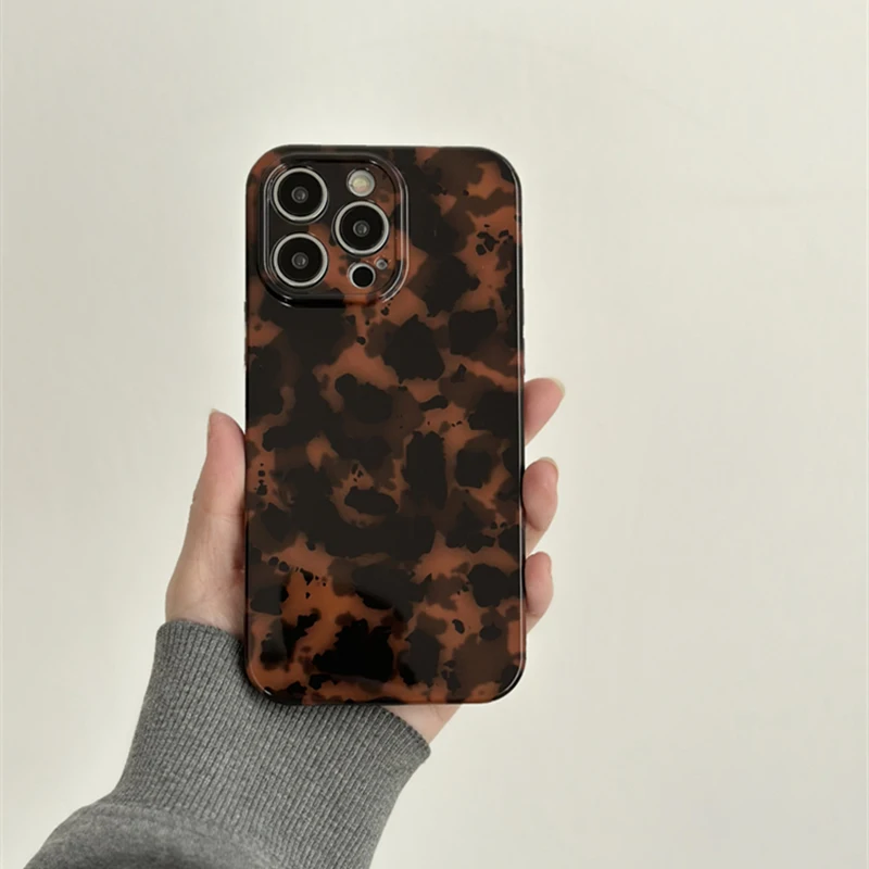 Custodia In Silicone Con Stampa Tartarugata Retrò Per Iphone 11 13Pro 12 13 14Pro 13 Pro Max Cover Protettiva Iphone 14 Fundas