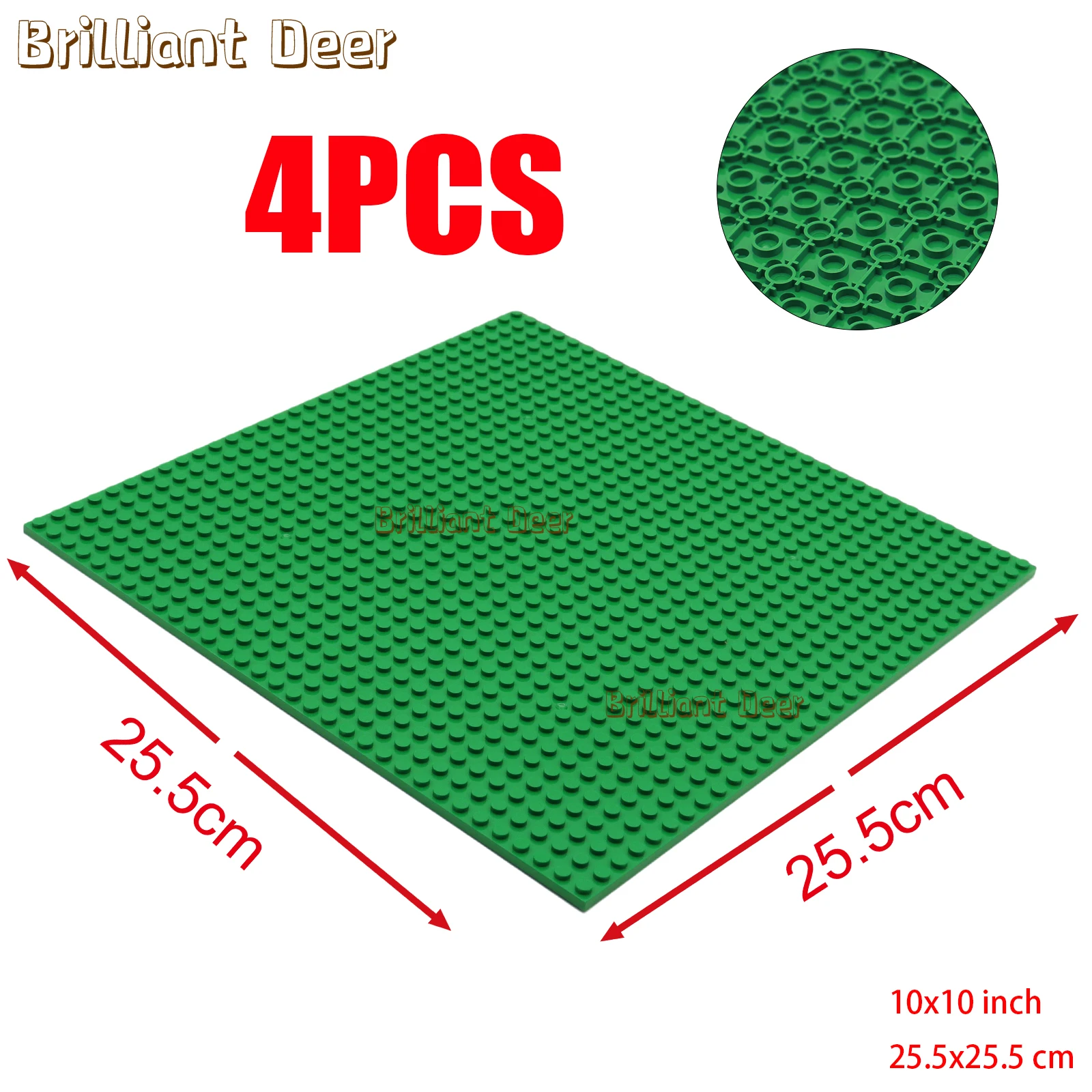 2PCS 32x32 Dots Base Plate Double Sided Building Blocks Baseplates DIY MOC Bricks Figures Display Stand Children's Toys
