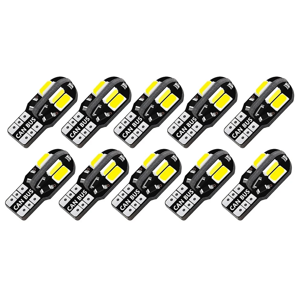 10x Super Bright LED Car Interior Side Light Bulbs, Multi-Color Options