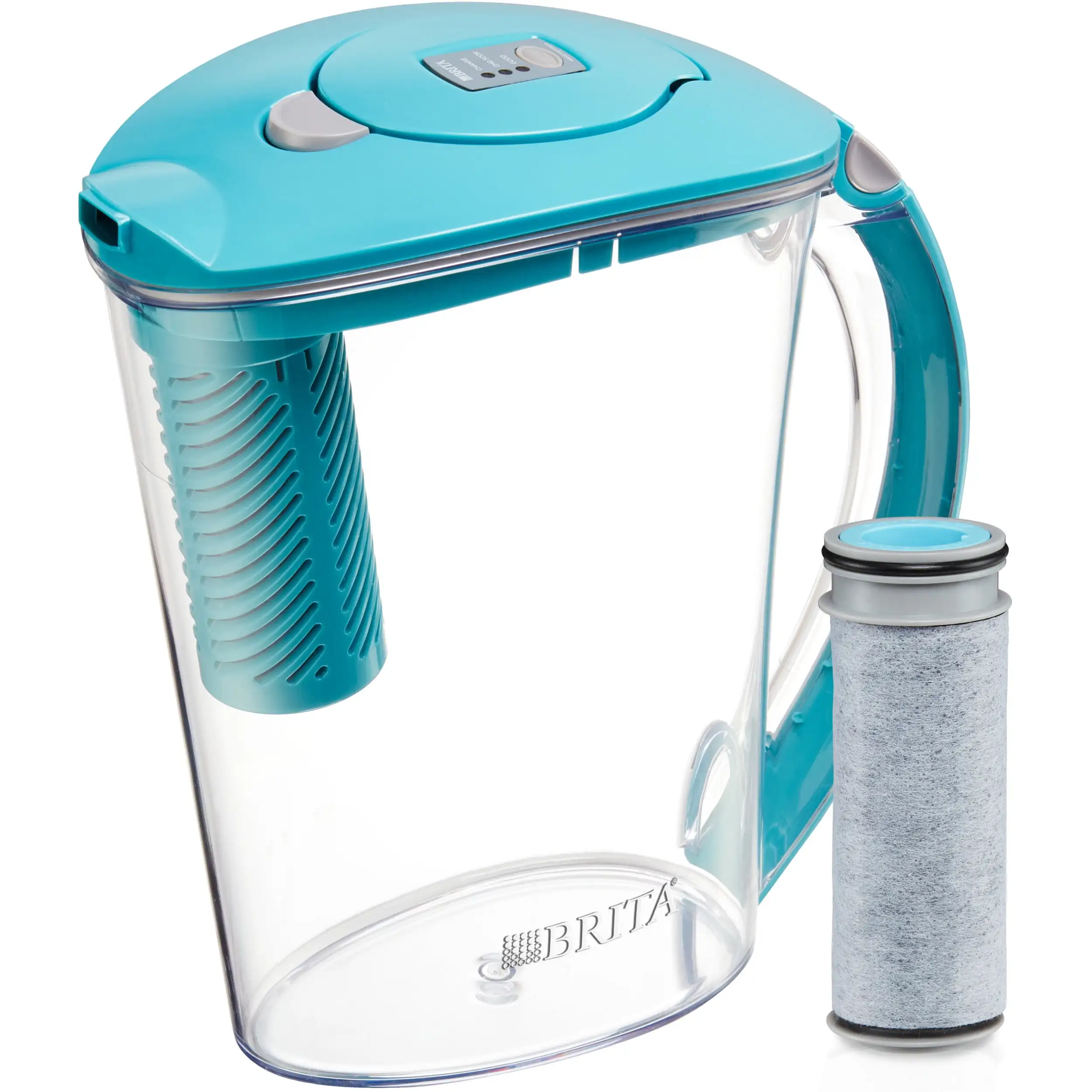 

Brita Large Stream Filter as You Pour Plastic 10-Cup Blue Water Filter Pitcher