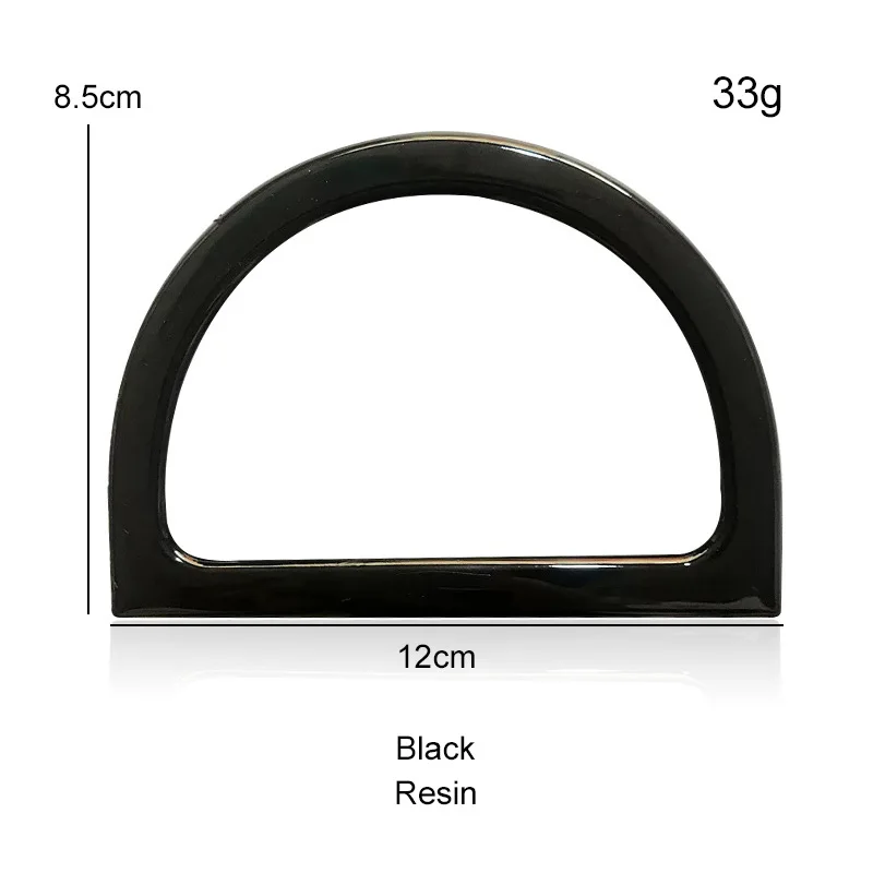 Guduling 4 Stück D-Form Taschengriffe - 12x8,5cm Henkel Für DIY Handtaschen & Strandtaschen