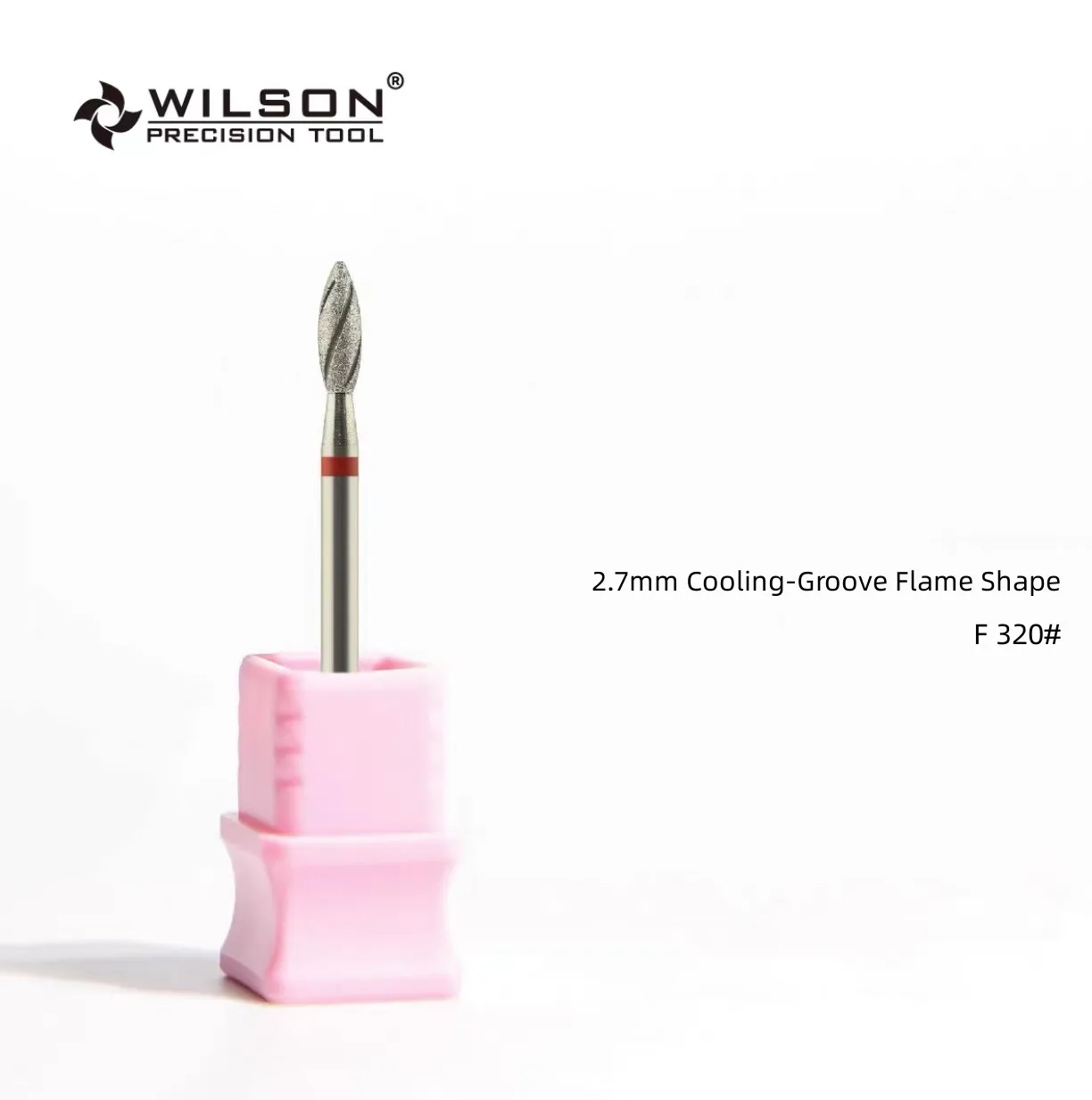 WILSON 냉각 그루브 불꽃 모양 다이아몬드 비트 도구 매니큐어 용 네일 커터 드릴 비트 손톱 액세서리 무료