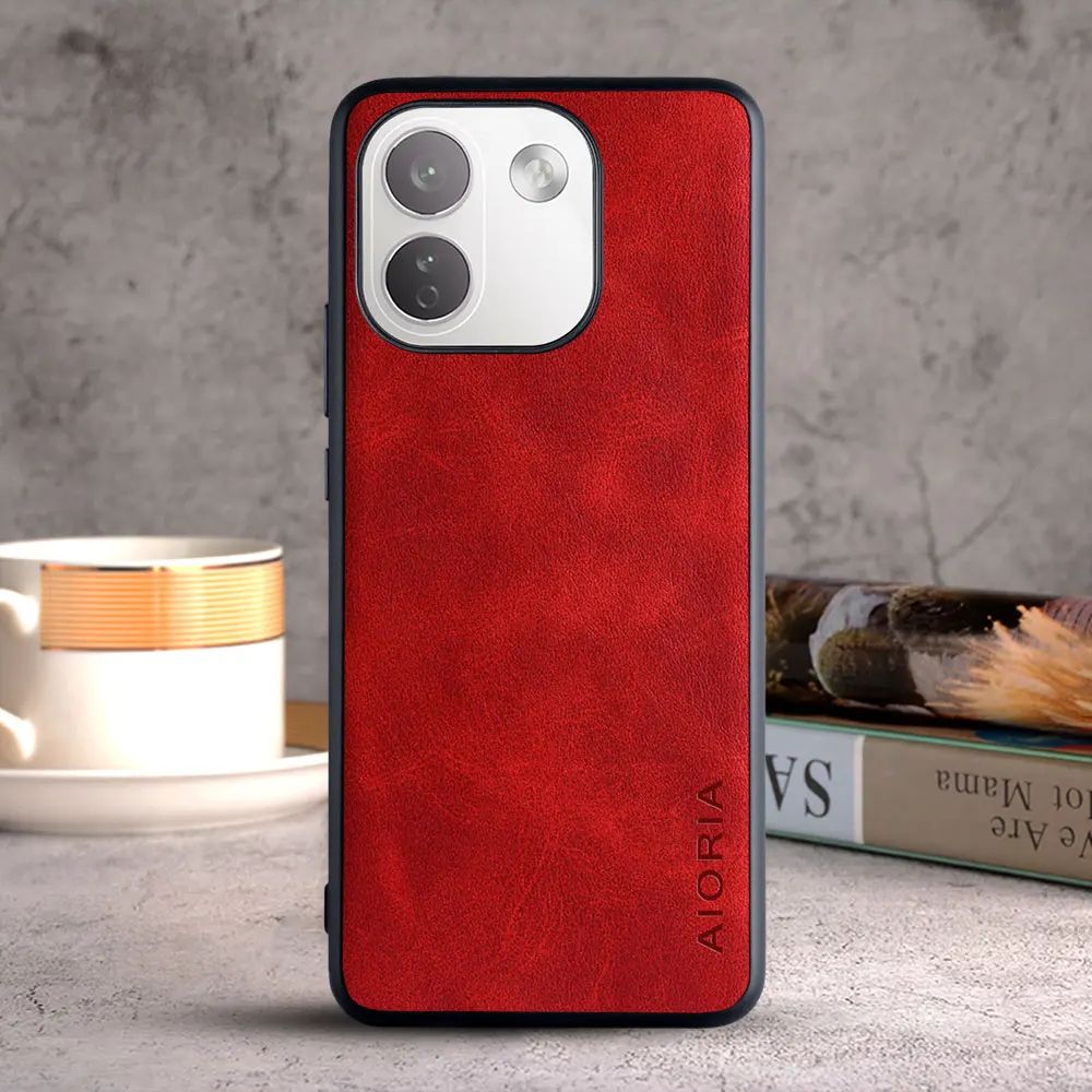Luxury Vintage Leather Skin Case Cover