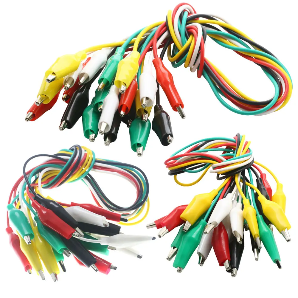 

10pcs 50cm Clip Number 28/35/45mm Alligator Clips with Wires Jumper Wires with Alligator Clips for Electrical Alligator Clip