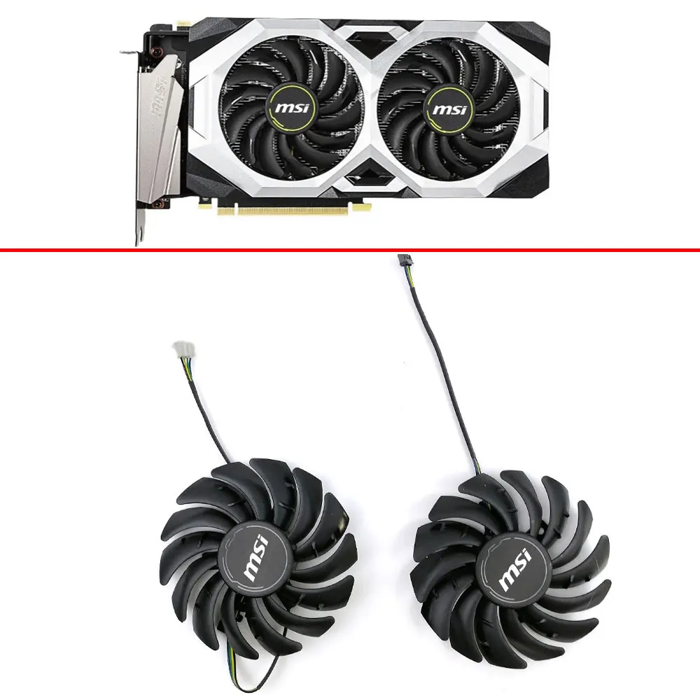 Nuova Ventola Grafica Muslimah 85Mm 4Pin Rtx2080Ti Per Msi Geforce Rtx 2060 2070 2080 Ventola Grafica Overclock Super Ventus Xs