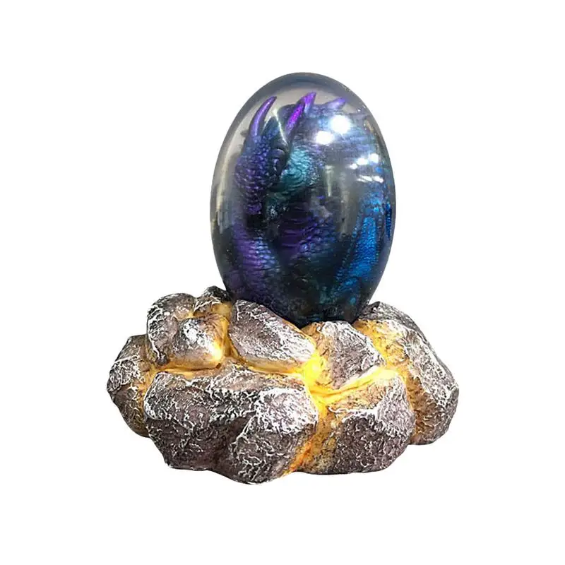 

Crystal Transparent Resin Statue Dragon Egg Dinosaur Egg Souvenir Resin Craft Luminous Toy Home Decor Gift