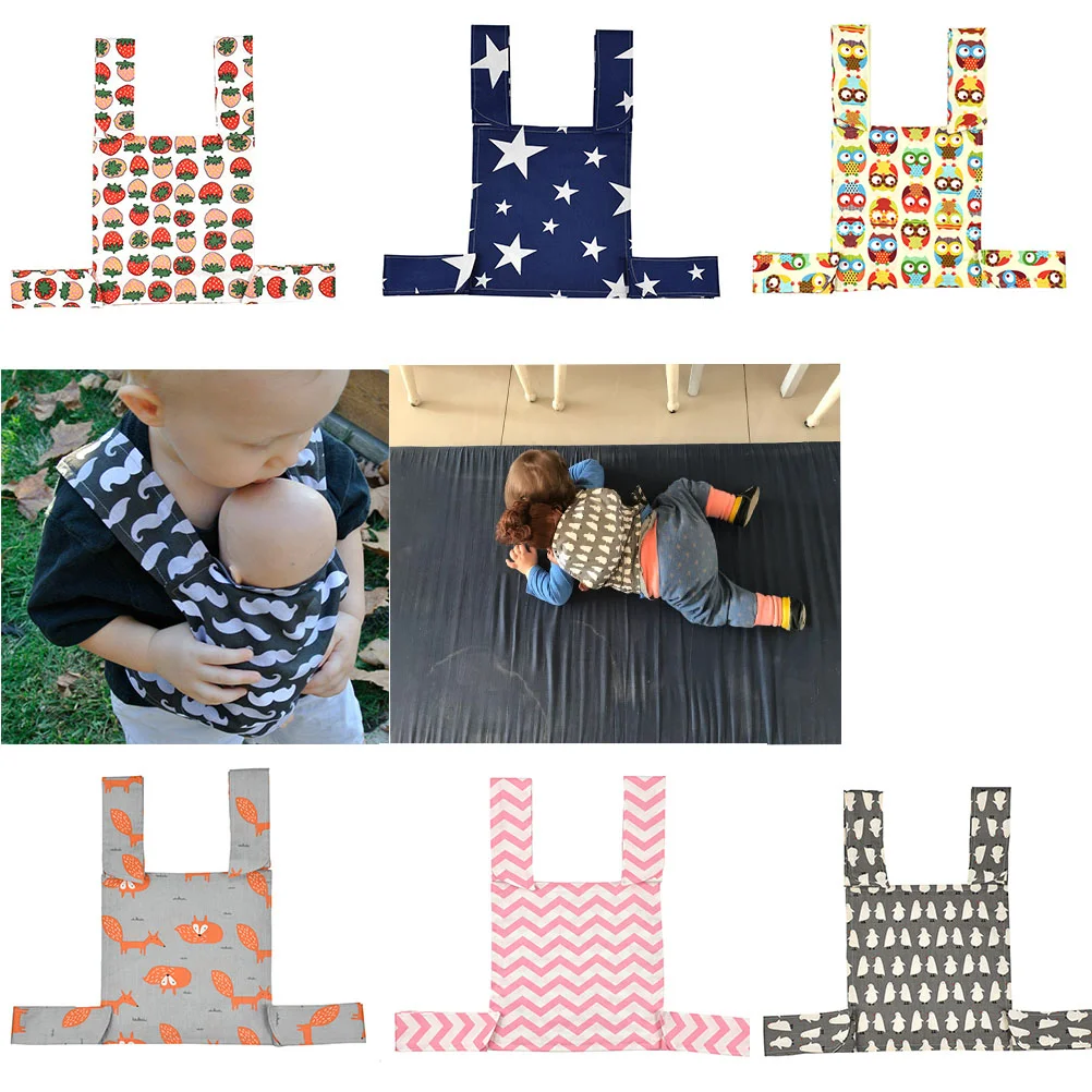 Children's Sling Cotton Baby Toy Cartoon Red Strawberry Pattern Shoulder Sling Baby Carrier