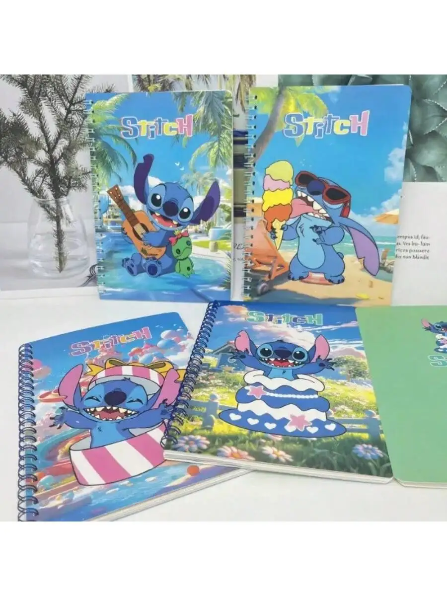 스티치 A5 스파이럴 노트북 독특한 색상 디자인 일상 사무용품, 학생/전문가용 학교 프로젝트에 완벽