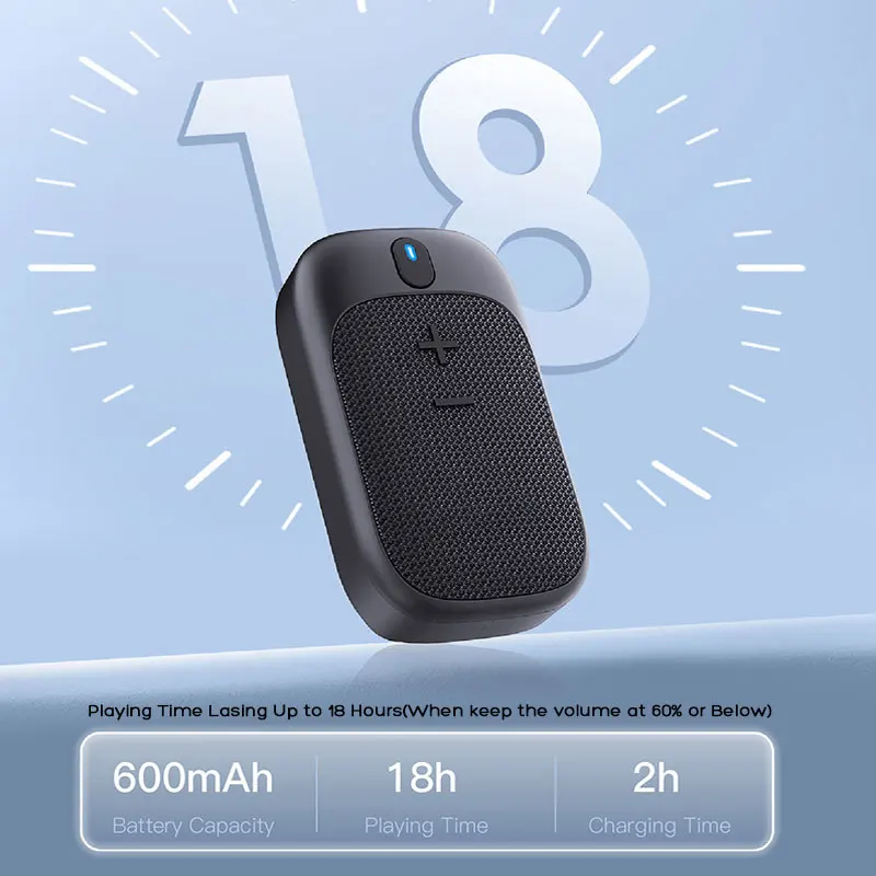Portable Wearable Backpack Collar Clip-on Bluetooth Wireless Speaker Built-in Micphone for Hiking Running Riding Adventure etc. bluetooth speaker portable speaker mini bluetooth speaker