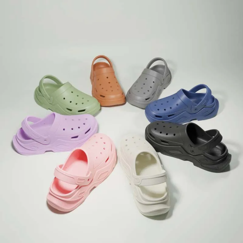 Summer Couples EVA Slippers Men Women Hollow Beach Shoes Adult