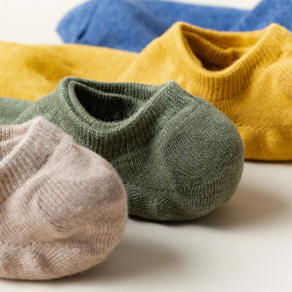 10Pairs Women Men High Quality Cotton Boat Sock Fashion Sports Comfortable Breathable Color Trend Sock Ear Design Wholesale Sock