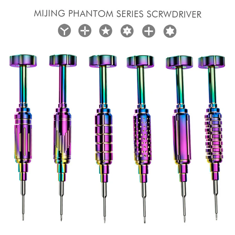 

Professional Mijing Mobile Phone Maintenance 3D Magnetic Screwdriver Y0.6 PH000 Pentalobe 0.8 M2.5 T1 T2 Bits Screwdrivers Set