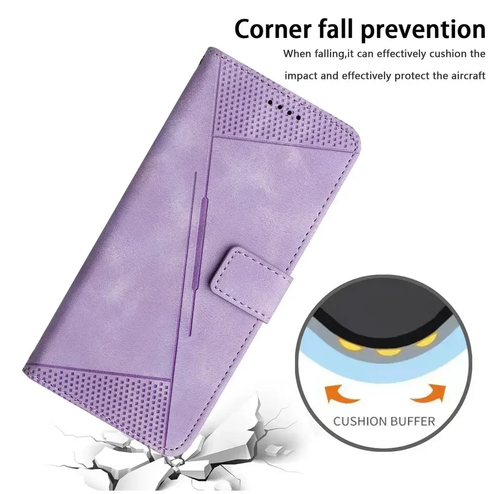 Elegant Texture Wallet Card Case for Tecno Pova - Luxury Phone Cover
