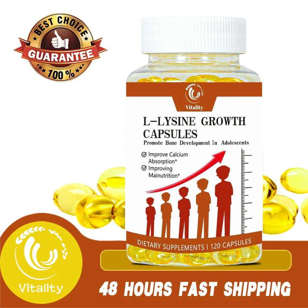 

Vitality L-Lysine 1000mg Supports repair & maintenance of tissue Involved in collagen formation Children Youth Healthy Growth