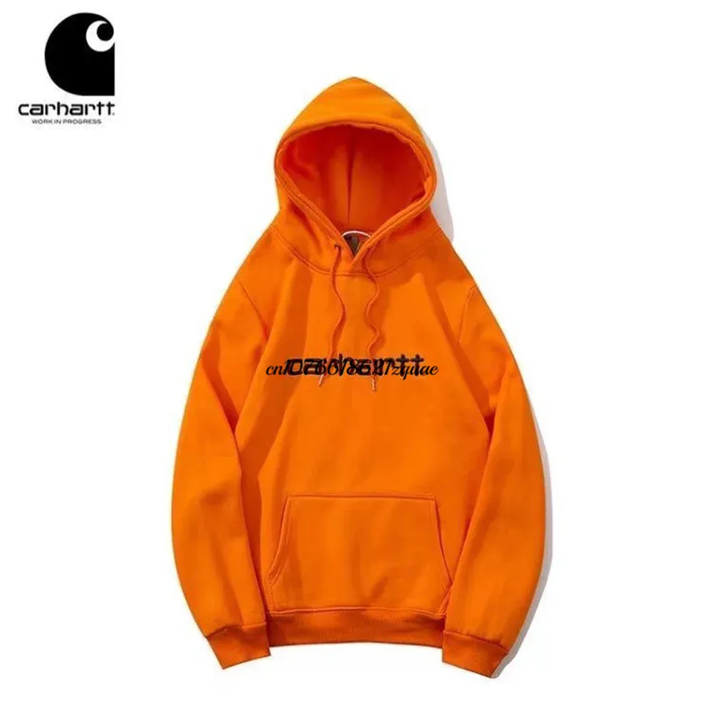 Carhartt Wip 겨울 고딕 맨투맨 스트리트웨어, 캐주얼 레터 빈티지 긴팔 얼짱 다크 남성 후드 맨투맨, 신상