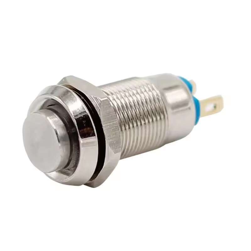 8MM Waterproof Momentary Reset Anti-Vandal Electrical 2 Pin Push Button Switch