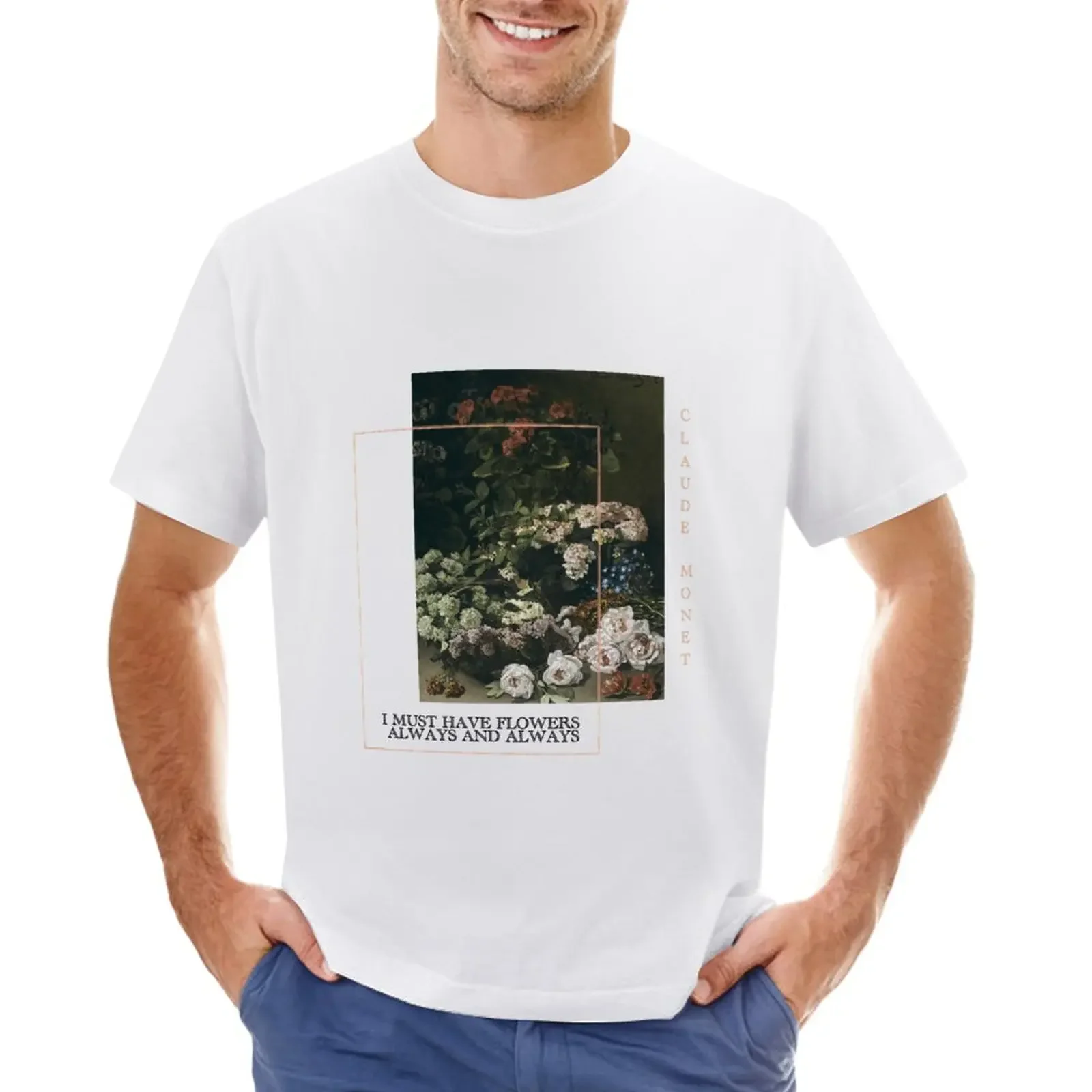 

Claude Monet - Spring Flowers T-Shirt sublime plain mens clothing