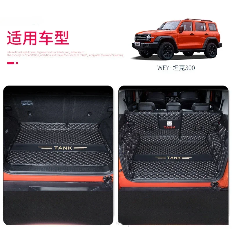 

NEW Full Coverage Car Trunk Mats For GWM Tank 300 2020-2023 Anti-scratch Upholstered Protect Storage Pad Waterproof Anti dirty