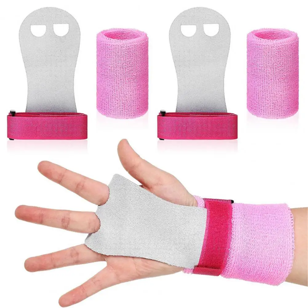 

Palm Protectors for Gymnastics Bars Non-slip Gymnastics Grips Wristbands Set Palm Protection Wrist Support for Kids for Girls