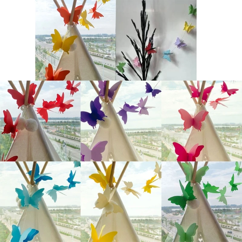 Decorazioni Fai-Da-Te-Farfalla Da Appendere-Farfalla Da Appendere-Ghirlanda Decorazione 3D Stamina Carta Per