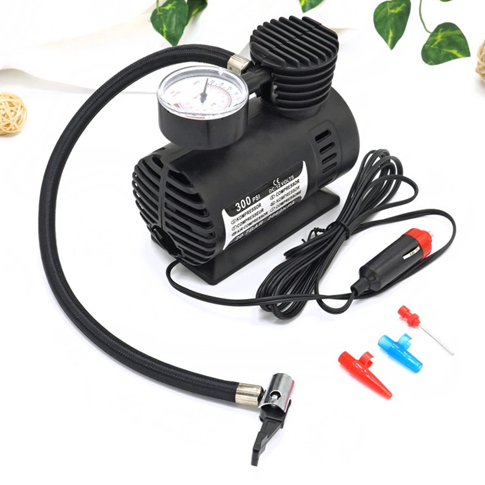 Portable Mini Cars Auto 12V Electric Air Compressor Tire Inflator Pumps  300PSI Automobile Emergency Air Pump For Ball Bicycle Mini232I From Char21,  $10.77