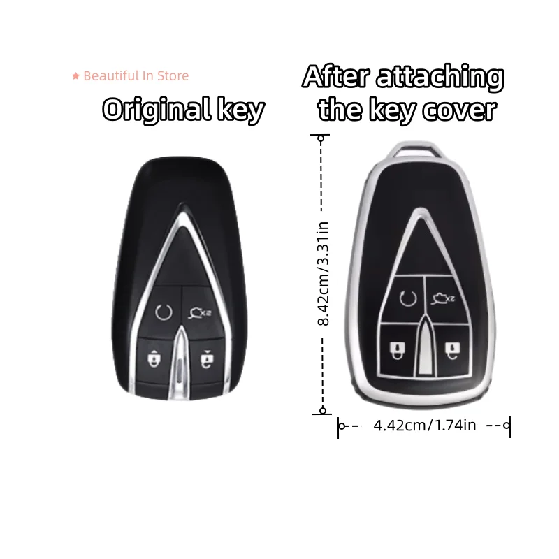 Durable Car Key Case Covers - 2 Pack