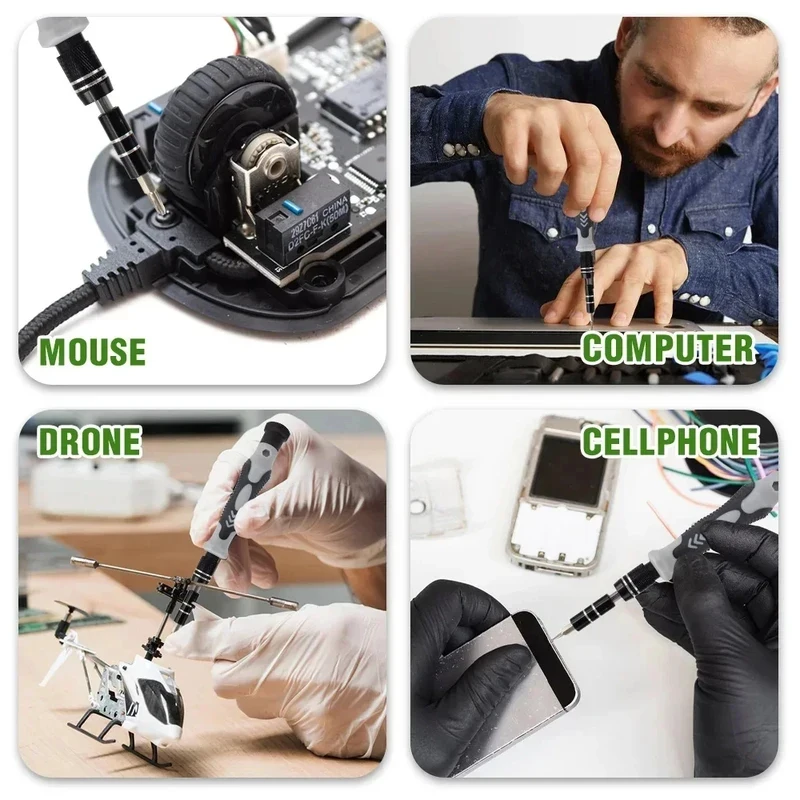 Precision Screwdriver Set with Magnetic Bits - Professional Electronics Repair Kit