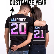 

Custom Shirt Valentine Couple Gift Custom Wifey and Hubby Tees Husband Wife Custom Shirt Anniversary Personalized Customized Tee