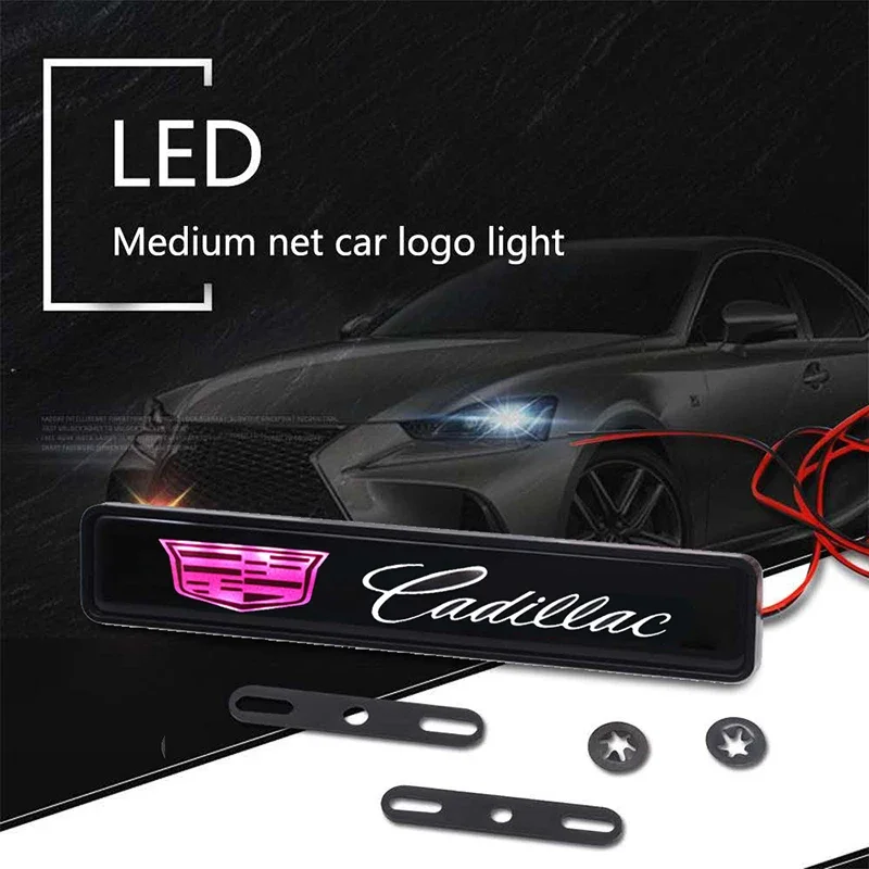 Cadillac LED grille embleem decoratieve verlichting voorzijde