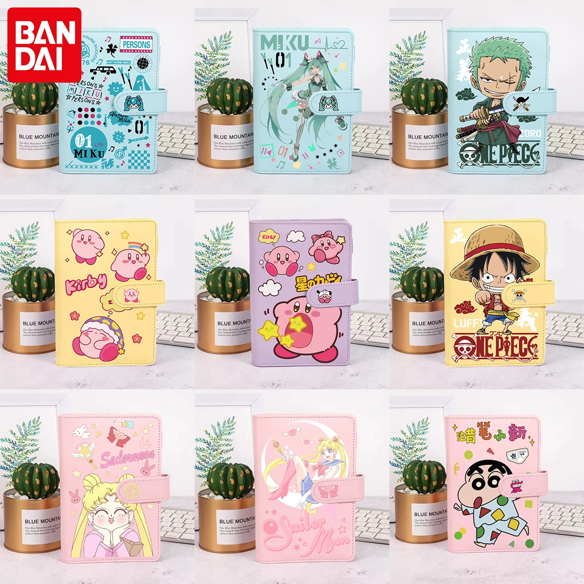 

Anime Bandai Hatsune Miku Kawaii Notepad One Piece Kirby Cute Two-dimensional Ins Style Student Diary Children's Birthday Gift