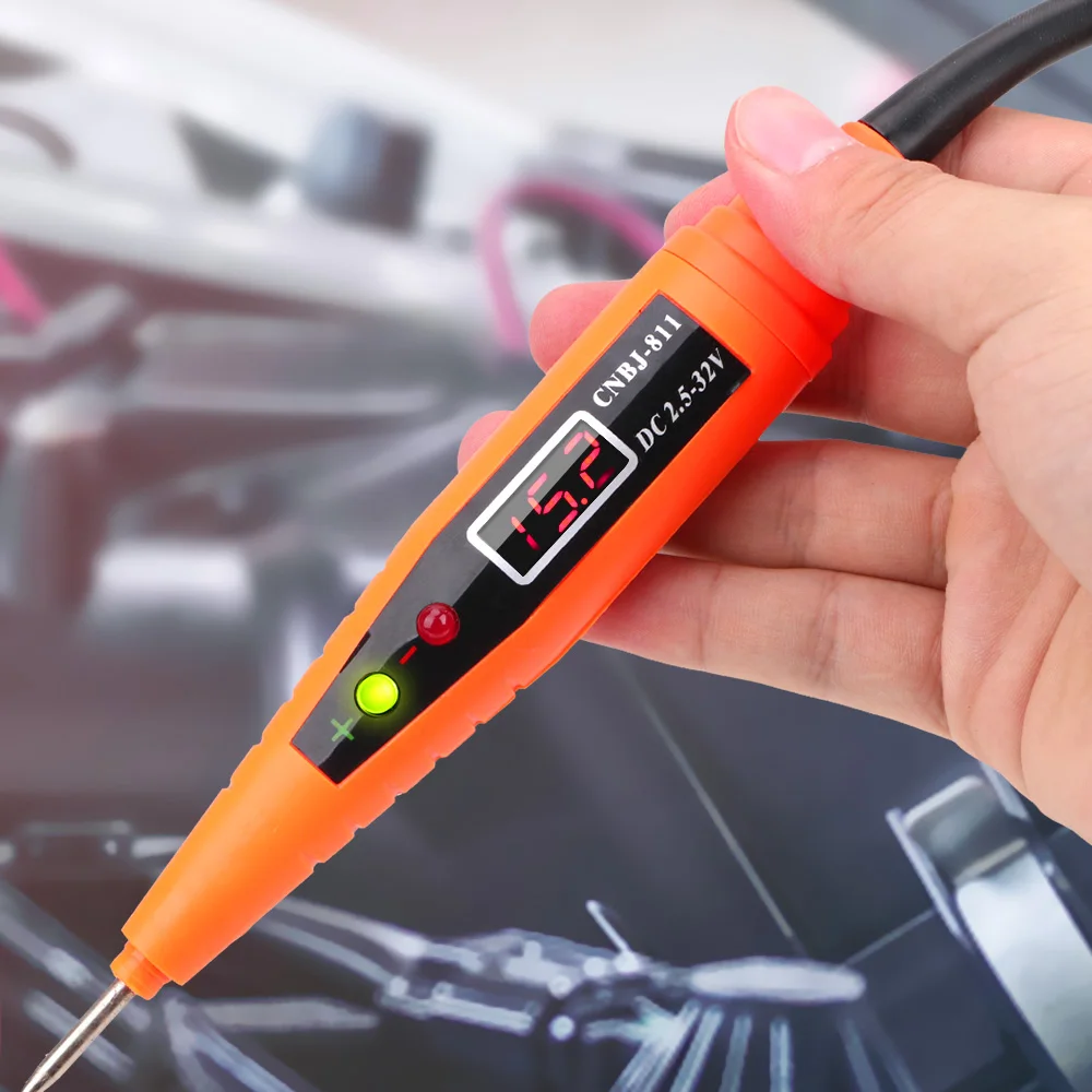 

Electrical Diagnostic Tool Detector Digital Display Car Electrical Circuit Test Pen Voltage Test Pen Power Probe Pencil 2.5-32V