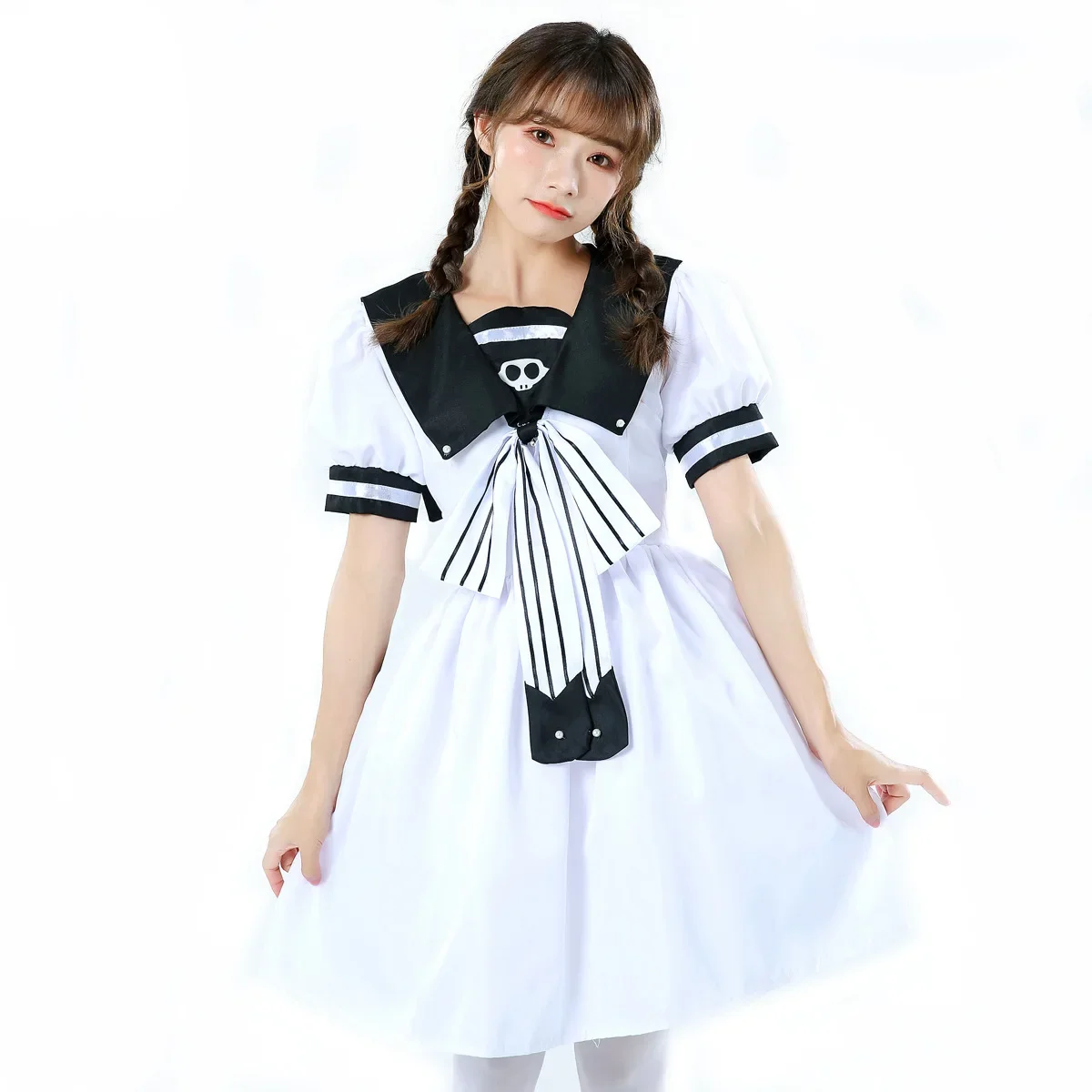 

New Sexy Sweet Gothic Lolita Dress French Maid Costume Anime Cosplay Sissy Maid Uniform Halloween Costumes For Women