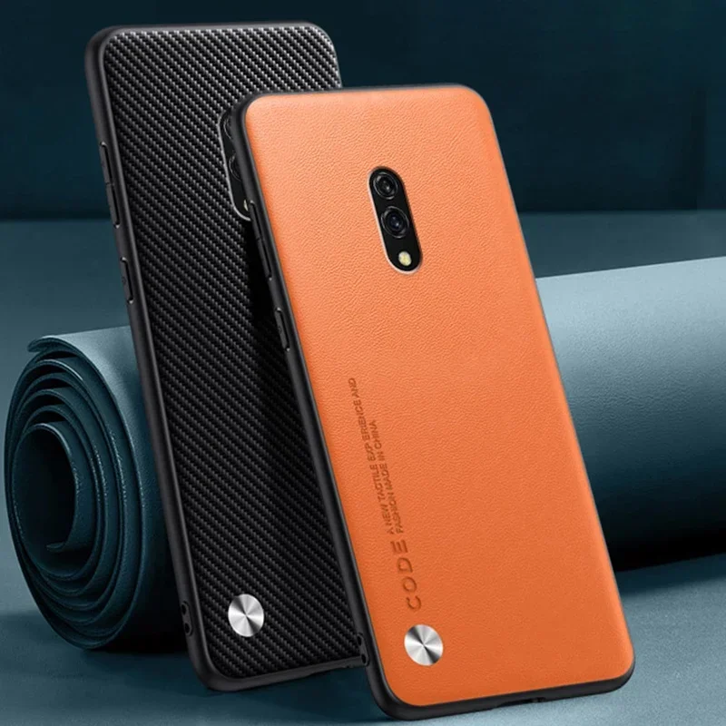 Luxury PU Leather Shockproof Matte Silicone Phone Case - Full Protection Back Cover