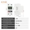 ETEK  220V Din Rail Weekly Days Hour Programmable Intelligent relay 40A 2p with Battery 7 Days Countdown Timer EKTS316 4